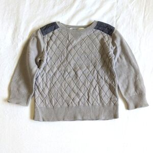 genuine kids oshkosh b'gosh quilted front knit crewneck sweater 3T toddler boys